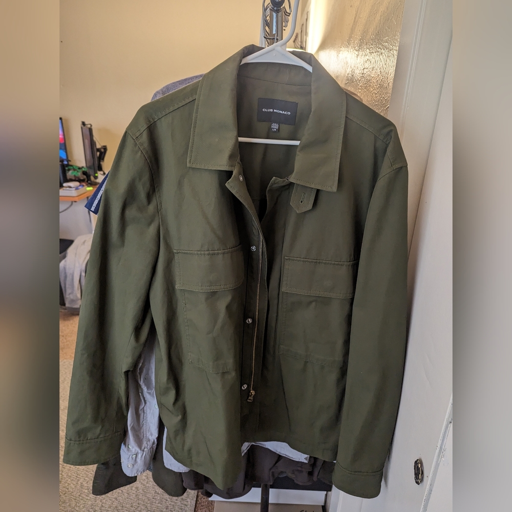 Club monaco field jacket army green